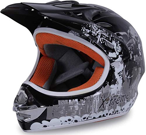 Actionbikes Motors Motorradhelm X-Treme Kinder Cross Helme Sturzhelm Schutzhelm Helm für Motorrad Kinderquad und Crossbike (X-Large) von Actionbikes Motors