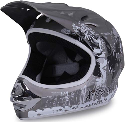 Actionbikes Motors Motorradhelm X-Treme Kinder Cross Helme Sturzhelm Schutzhelm Helm für Motorrad Kinderquad und Crossbike (Large) von Actionbikes Motors