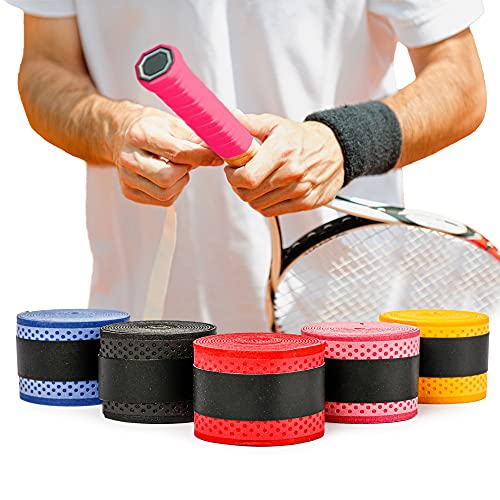 ActiveVikings Griffband Overgrip - Perfekte Anti Rutsch Bänder für Tennis Badminton Springseile und Squash Schläger (Pink) von ActiveVikings
