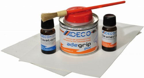 Adeco Schlauchboot Reparaturset Profi PVC, Farbe:schwarz von YACHTICON