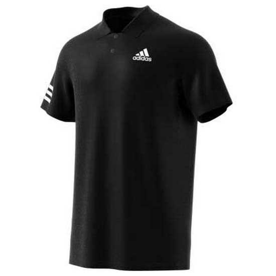 Adidas Badminton Club 3 Stripes Short Sleeve Polo Shirt Schwarz L Mann von Adidas Badminton