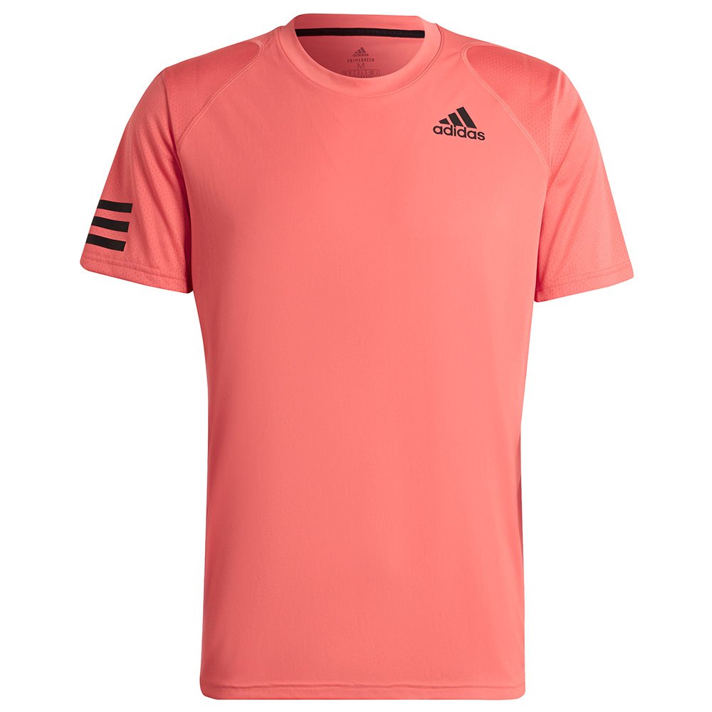 Adidas Badminton Club 3 Stripes Short Sleeve T-shirt Rosa 2XL Mann von Adidas Badminton