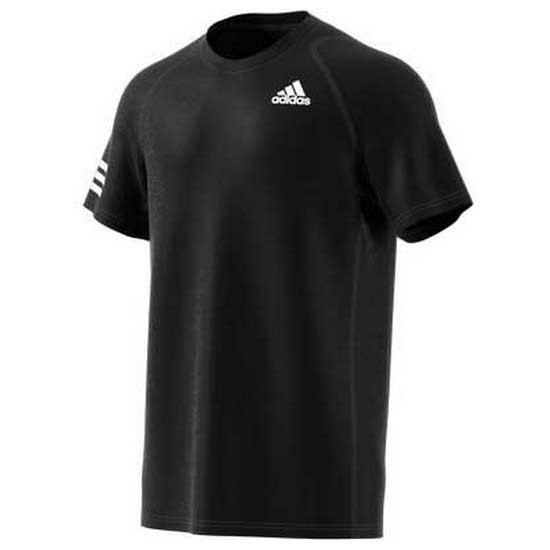 Adidas Badminton Club 3 Stripes Short Sleeve T-shirt Schwarz M Mann von Adidas Badminton