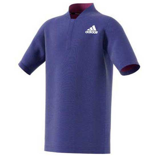 Adidas Badminton Roland Garros Short Sleeve Polo Blau 7-8 Years von Adidas Badminton