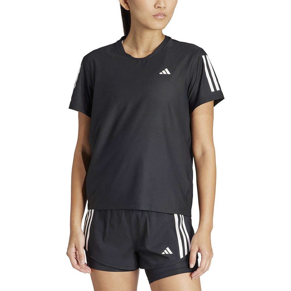Adidas Own The Run Base Short Sleeve T-shirt Schwarz S Frau von Adidas