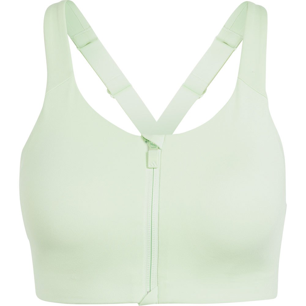 Adidas Tlrd Impact Luxe Zip Sports Bra High Support Grün 80 / B Frau von Adidas