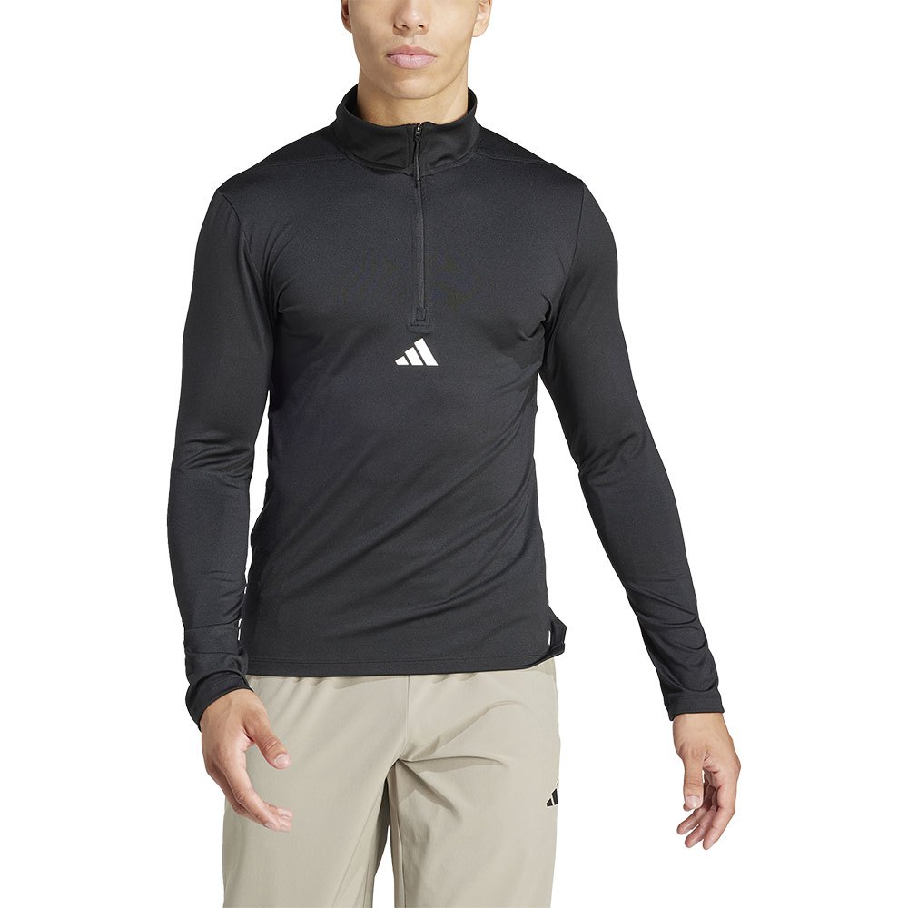 Adidas Workout Half Zip Sweatshirt Schwarz 2XL Mann von Adidas