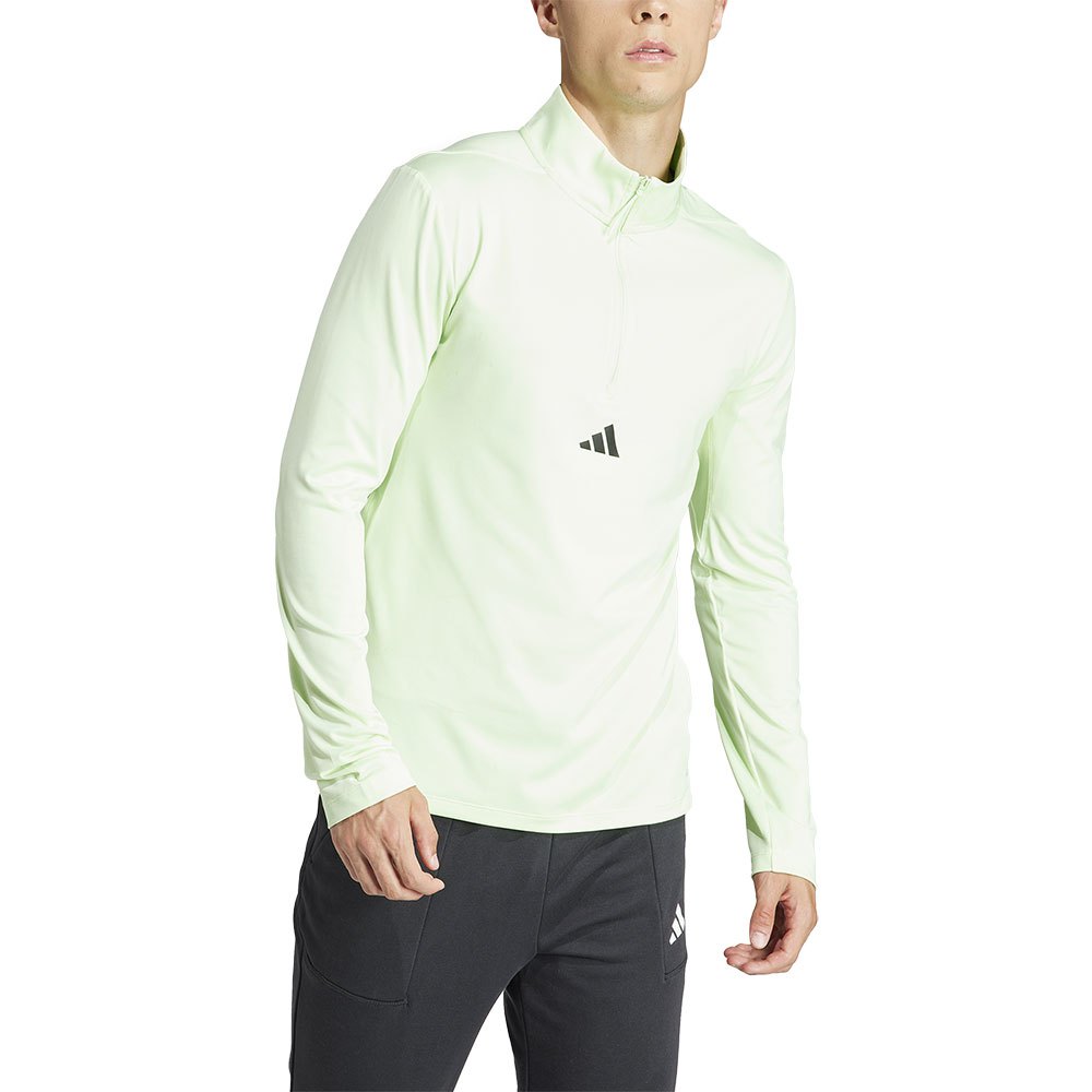 Adidas Workout Half Zip Sweatshirt Grün L Mann von Adidas