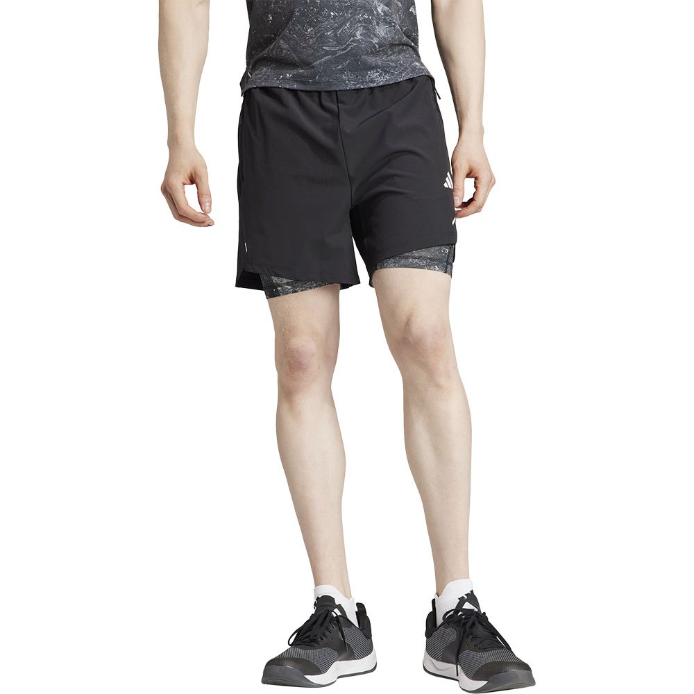 Adidas Woven Power 2in1 5´´ Shorts Schwarz L Mann von Adidas