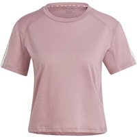 ADIDAS Damen Shirt Train Essentials Train Cotton 3-Streifen Crop von Adidas