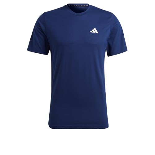 adidas Herren Train Essentials Feelready Training Tee, Dark Blue/White, M von adidas