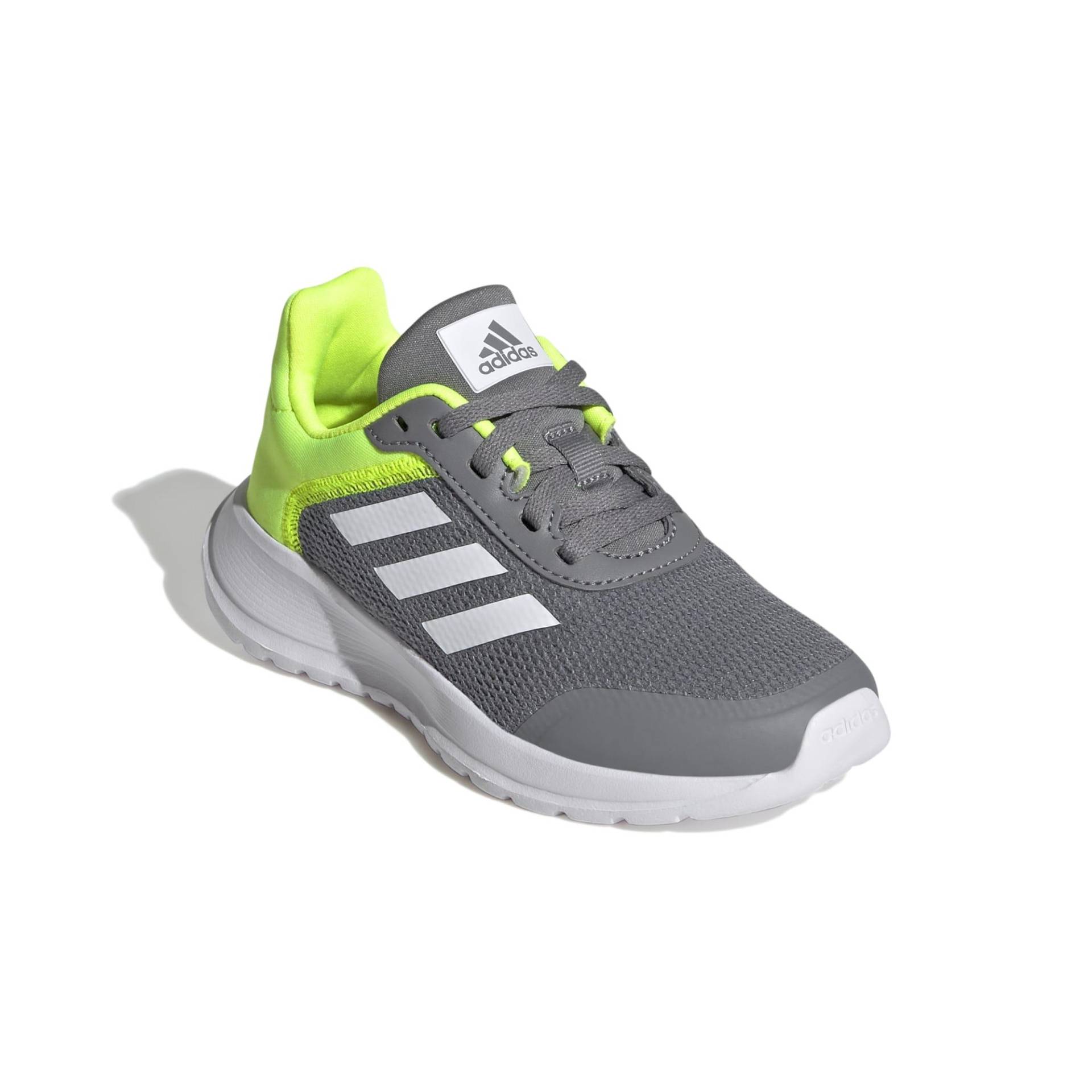 ADIDAS Laufschuhe Kinder - Tensaur Run grau/weiß/gelb von Adidas