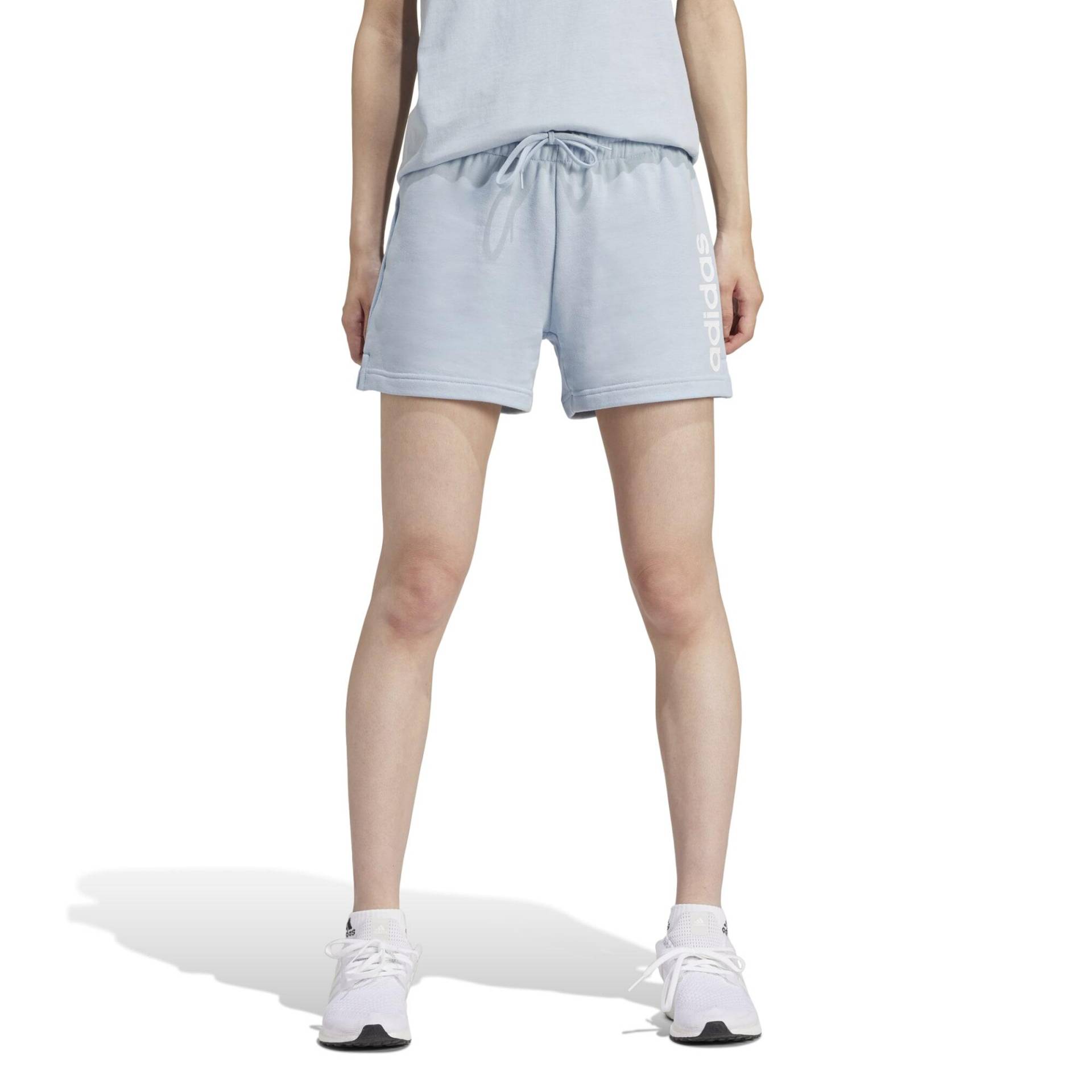 ADIDAS Shorts Damen weich - blau von Adidas