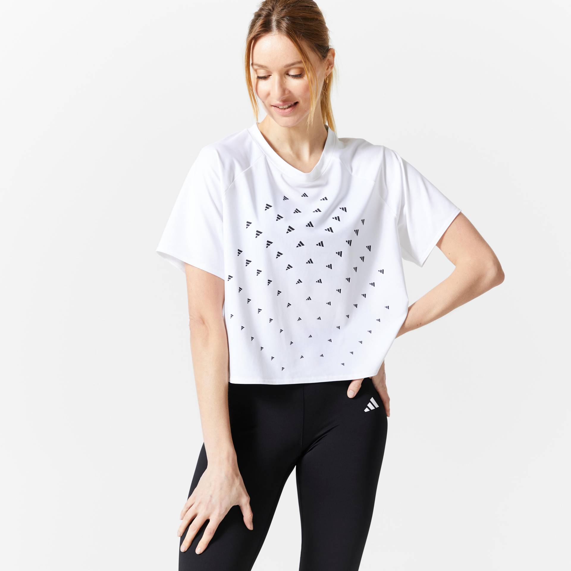 ADIDAS T-Shirt Damen - weiss von Adidas