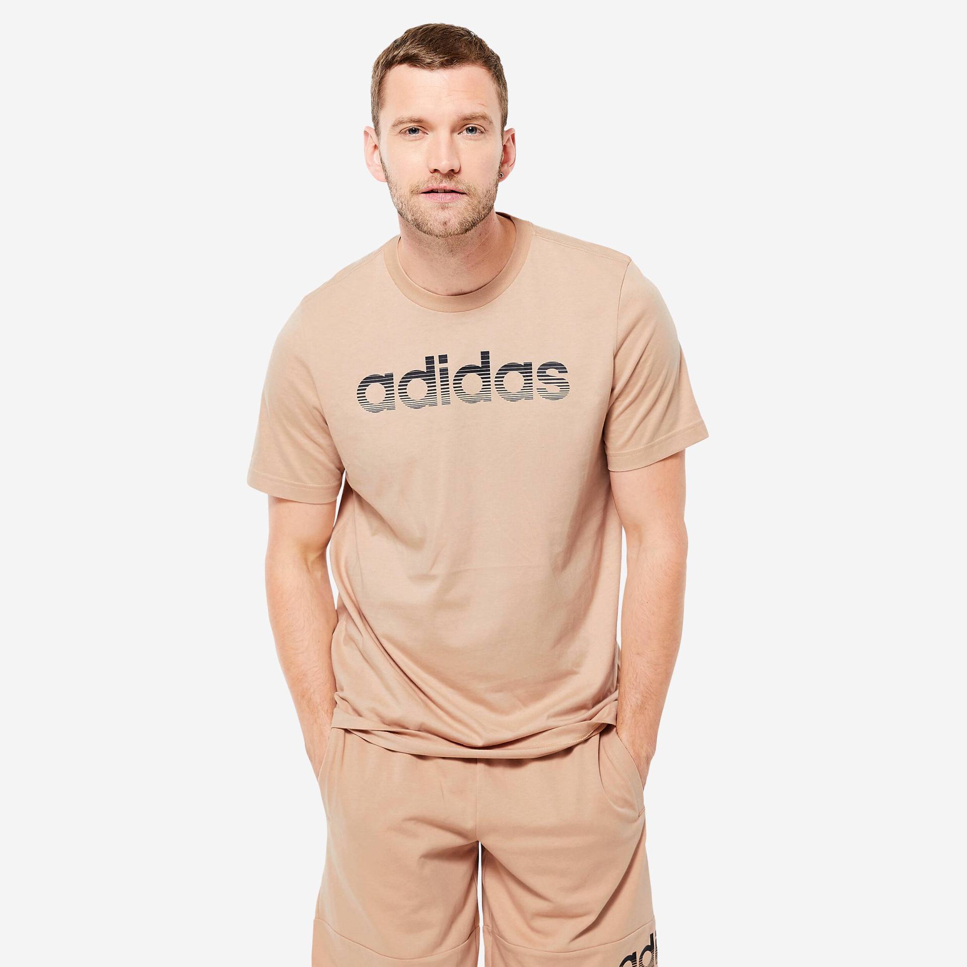 ADIDAS T-Shirt Herren weich - beige von Adidas