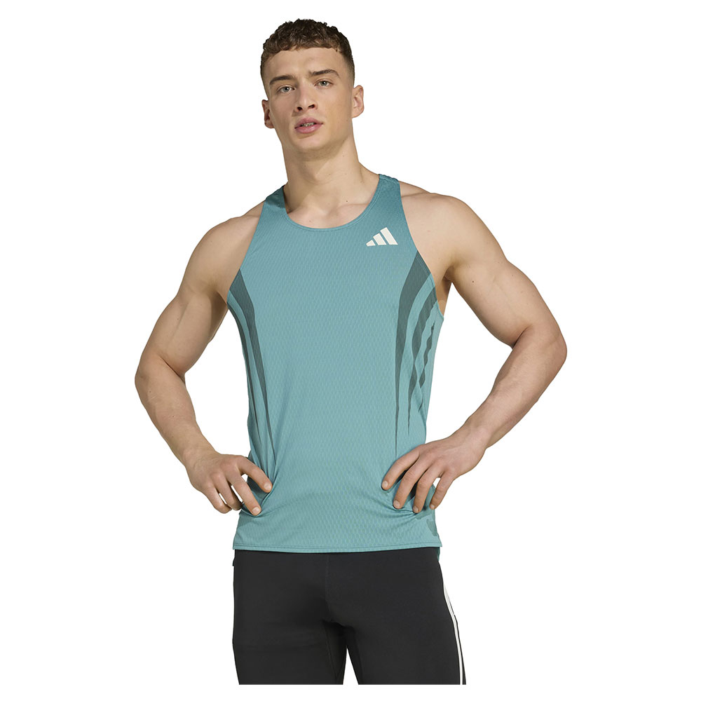 Adidas Adizero Archive Running Sleeveless T-shirt Blau L Mann von Adidas