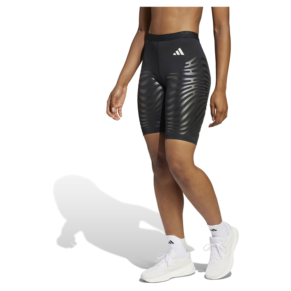 Adidas Adizero Control Short Leggings Schwarz M Frau von Adidas