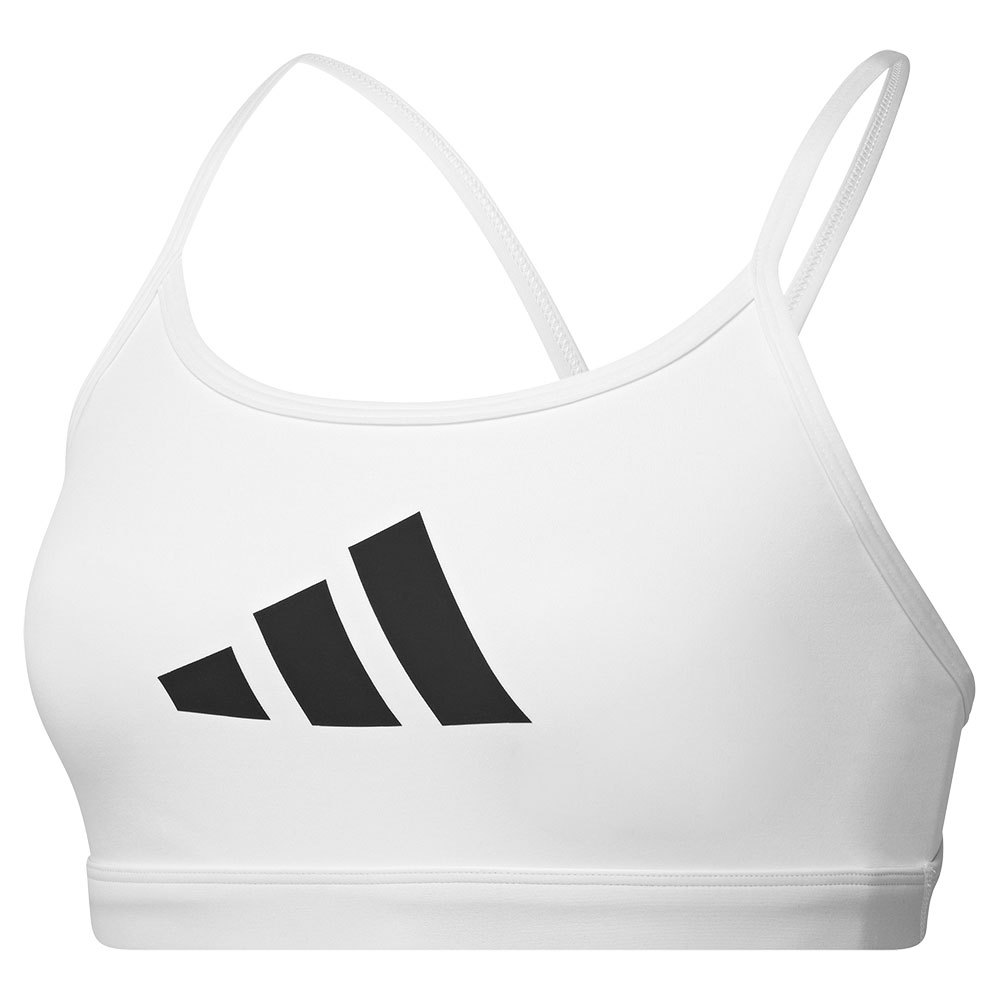 Adidas Aeroreact Big Logo Graphic Sports Bra Weiß S Frau von Adidas