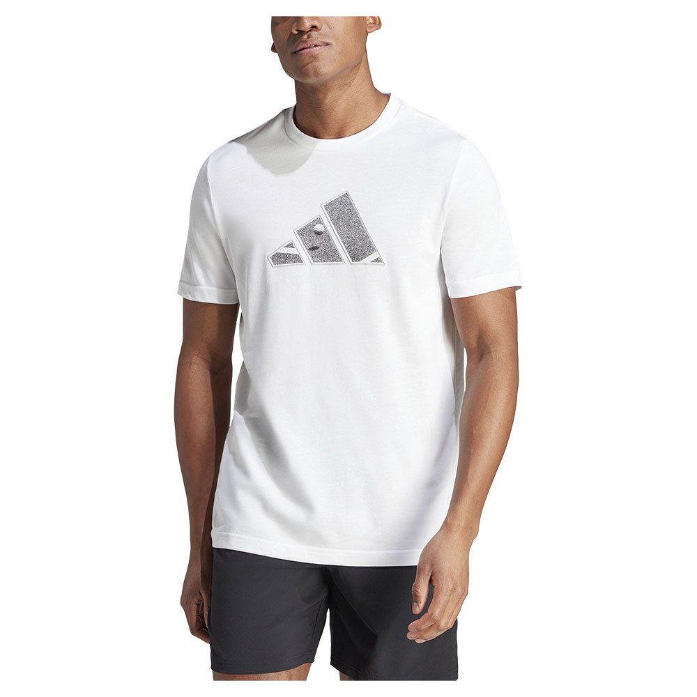 Adidas Aeroready Graphic Short Sleeve T-shirt Weiß L Mann von Adidas