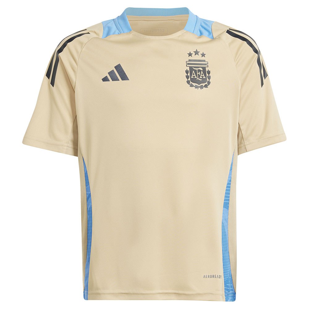 Adidas Argentina Tiro24 Junior Short Sleeve T-shirt Training Beige 9-10 Years von Adidas