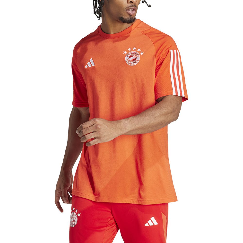 Adidas Bayern Munich Cotton 23/24 Short Sleeve T-shirt Orange L von Adidas