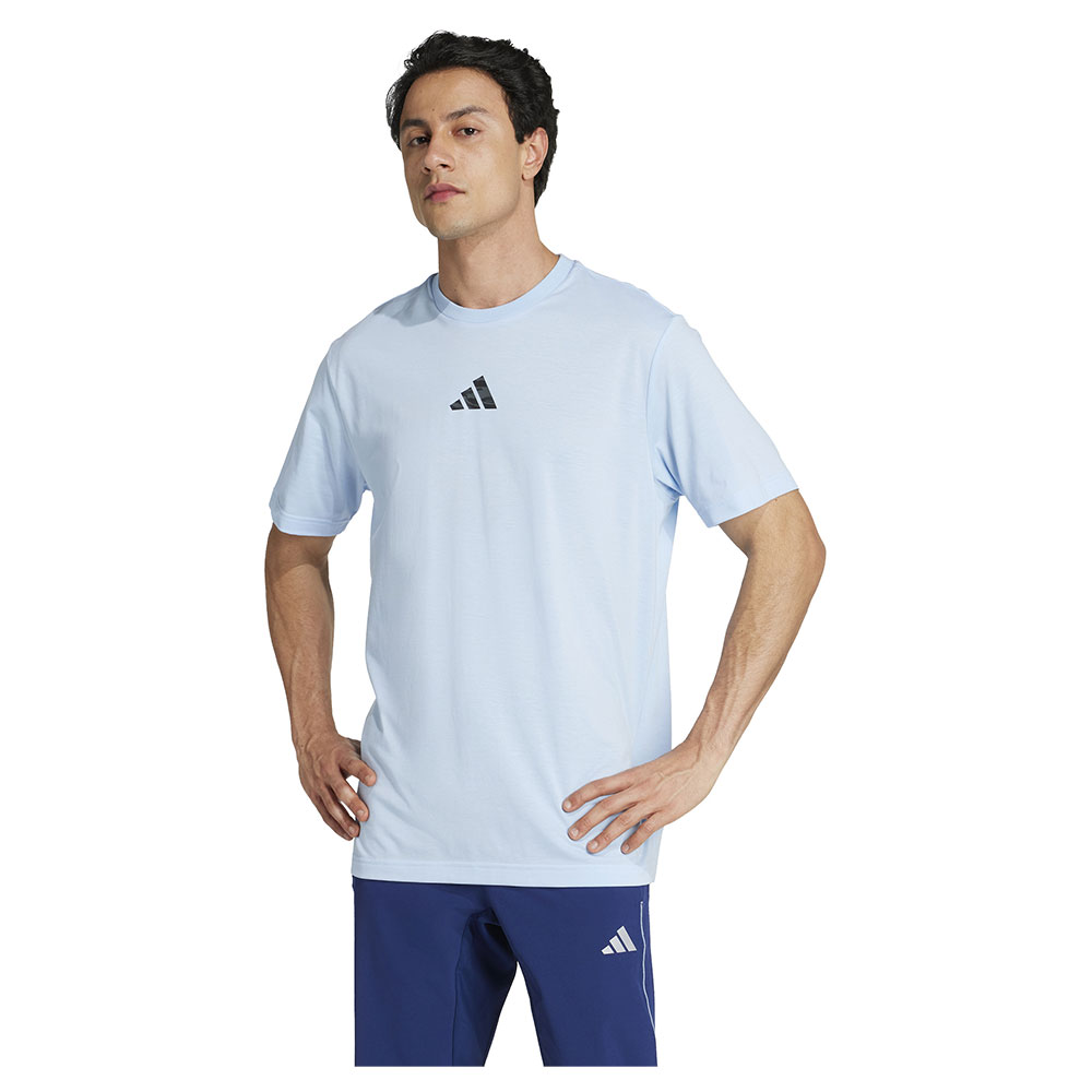 Adidas Climacool Camo Training Graphic Short Sleeve T-shirt Blau XL Mann von Adidas