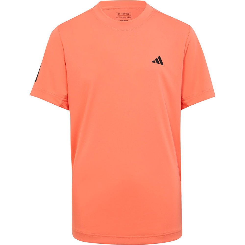 Adidas Clu3 Stripes Short Sleeve T-shirt Orange 13-14 Years Junge von Adidas