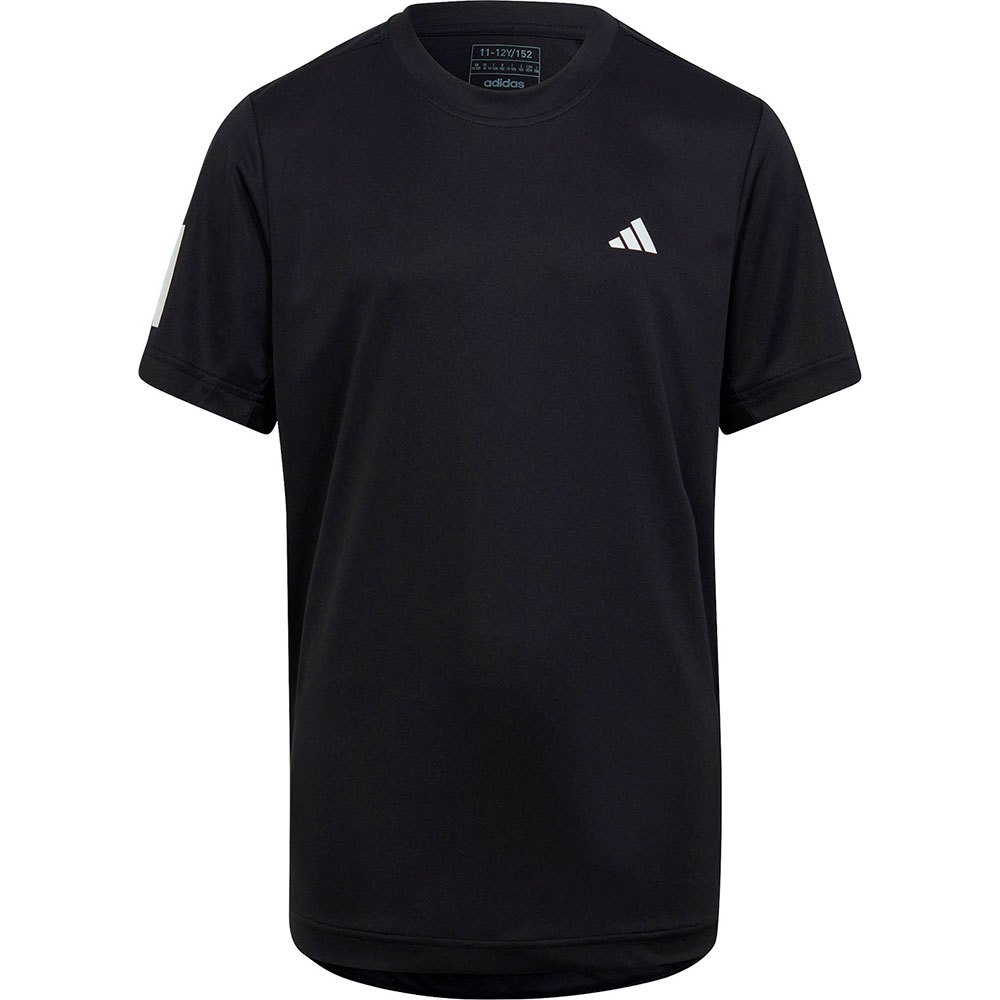 Adidas Clu3 Stripes Short Sleeve T-shirt Schwarz 9-10 Years Junge von Adidas