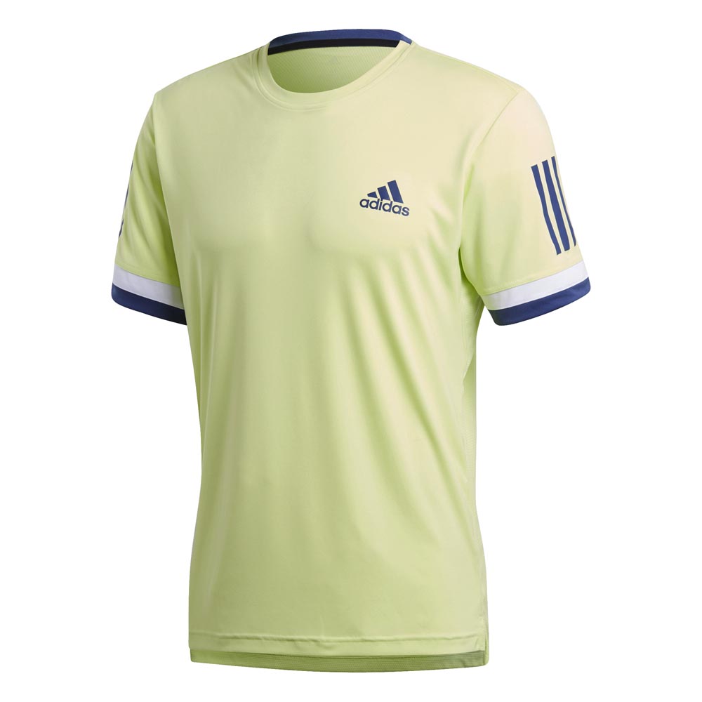 Adidas Club 3 Stripes Short Sleeve T-shirt Gelb XS Mann von Adidas