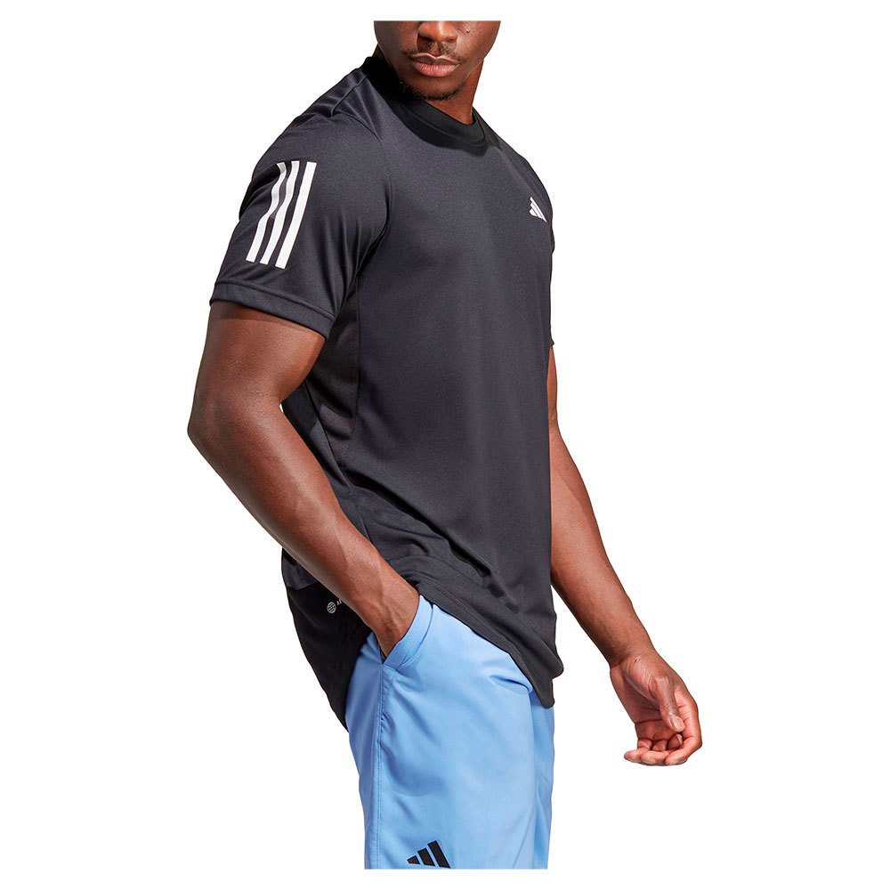 Adidas Club 3 Stripes Short Sleeve T-shirt Schwarz L Mann von Adidas
