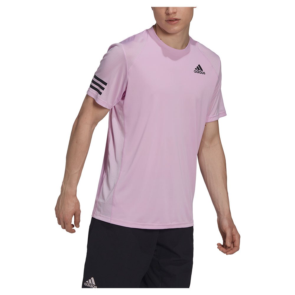 Adidas Club 3 Stripes Short Sleeve T-shirt Lila M Mann von Adidas