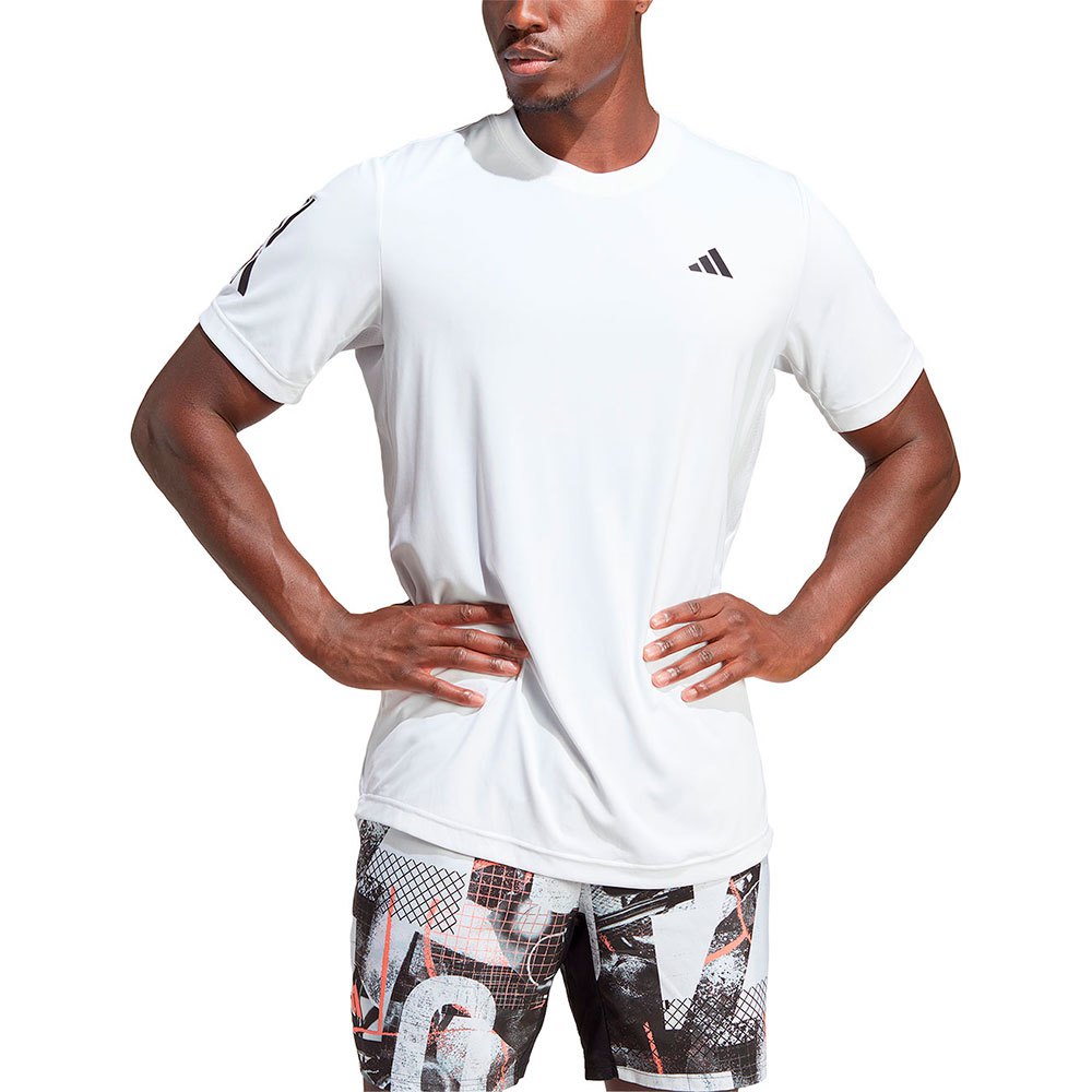 Adidas Club 3 Stripes Short Sleeve T-shirt Weiß XL Mann von Adidas