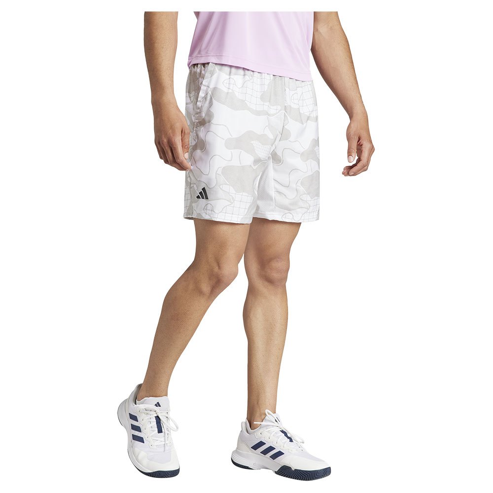 Adidas Club Graphic Shorts Weiß,Grau XL Mann von Adidas
