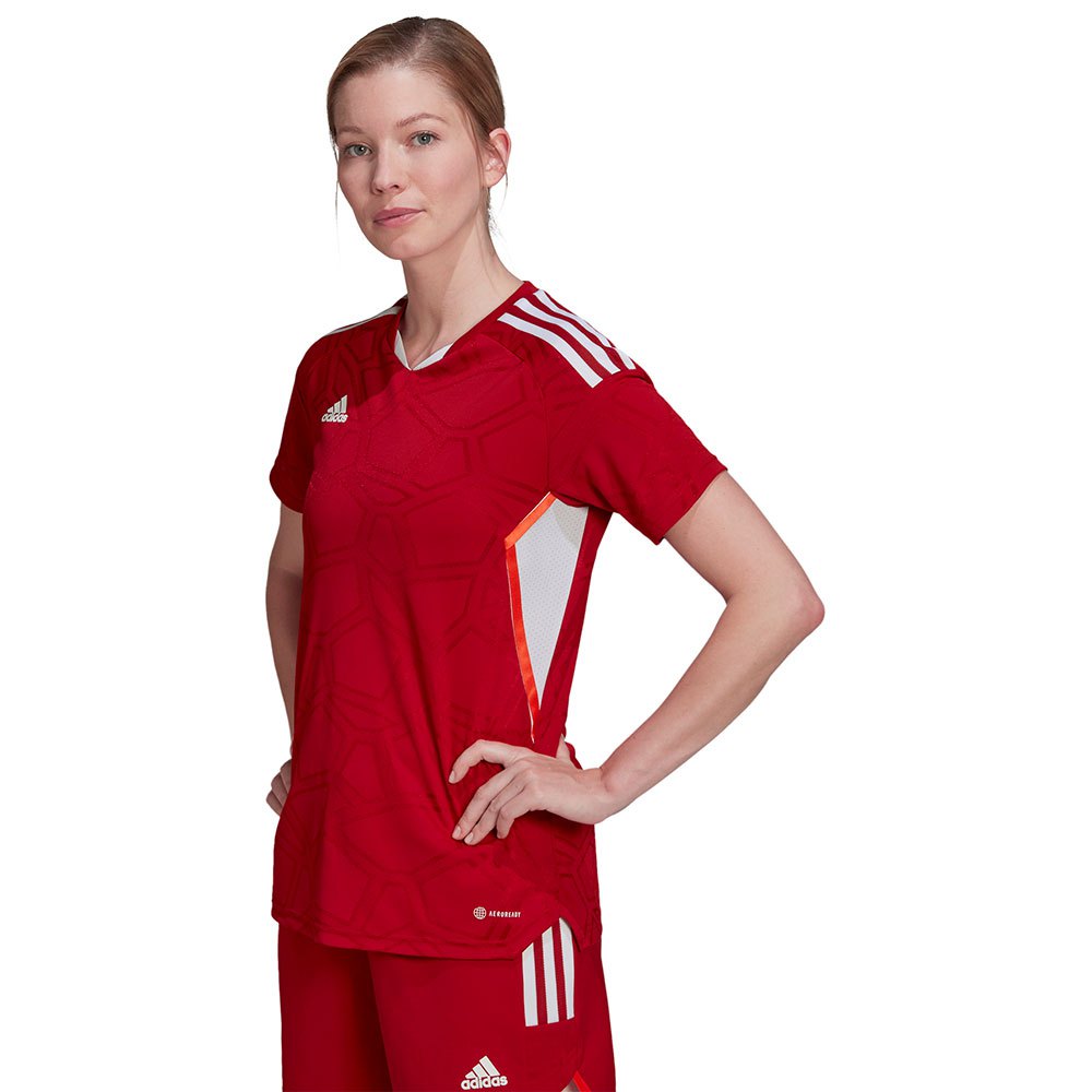 Adidas Condivo 22 Md Short Sleeve T-shirt Rot L Frau von Adidas