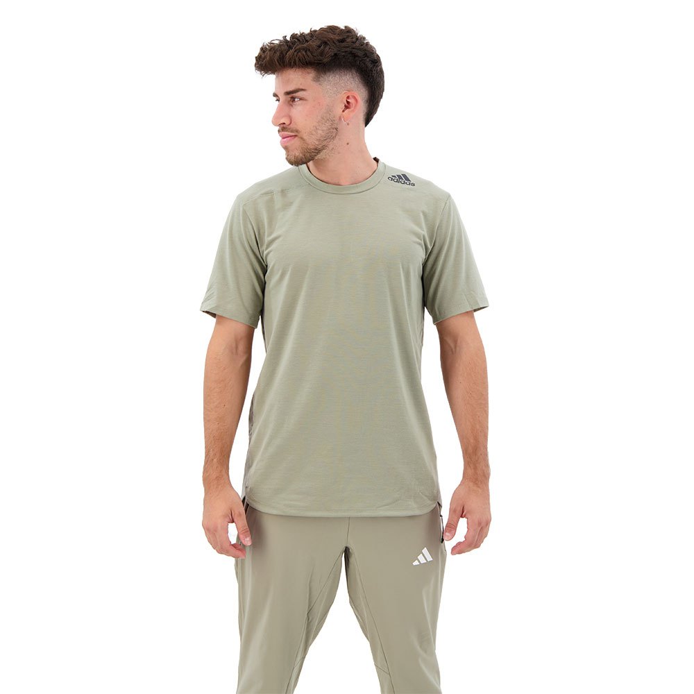 Adidas D4t Short Sleeve T-shirt Beige S / Regular Mann von Adidas