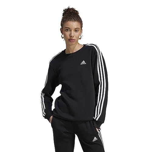 Adidas Damen Essentials 3-Streifen Fleece Sweatshirt Sweatshirt von adidas