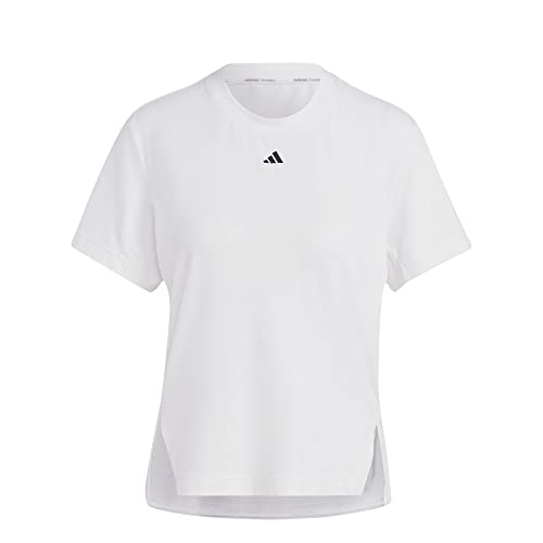 Adidas Damen T-Shirt (Short Sleeve) D2T Tee, White, HS8108, XS von adidas