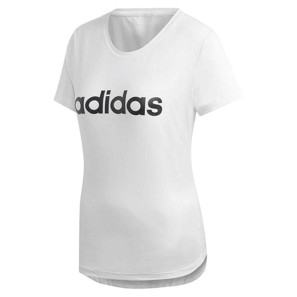Adidas Design 2 Move Solid Short Sleeve T-shirt Weiß 2XS Frau von Adidas