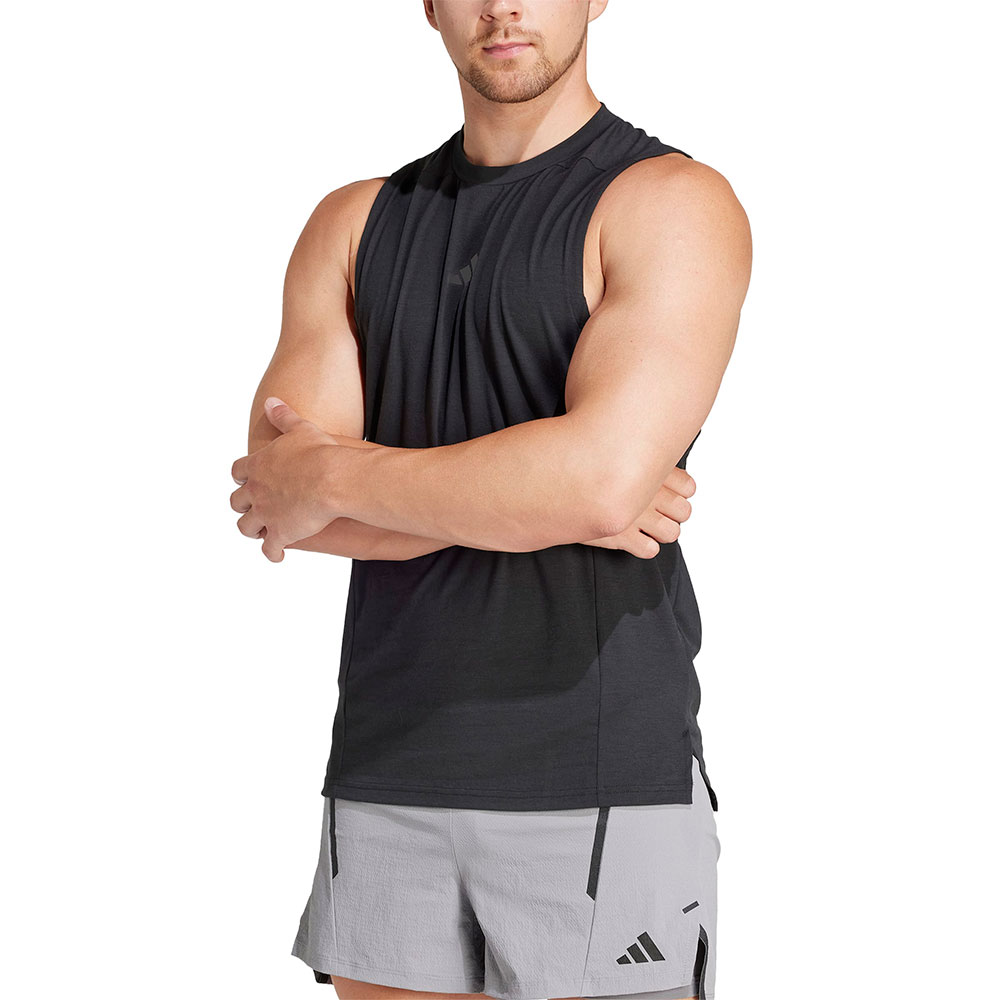 Adidas Designed For Training Sleeveless T-shirt Schwarz 2XL / Tall Mann von Adidas