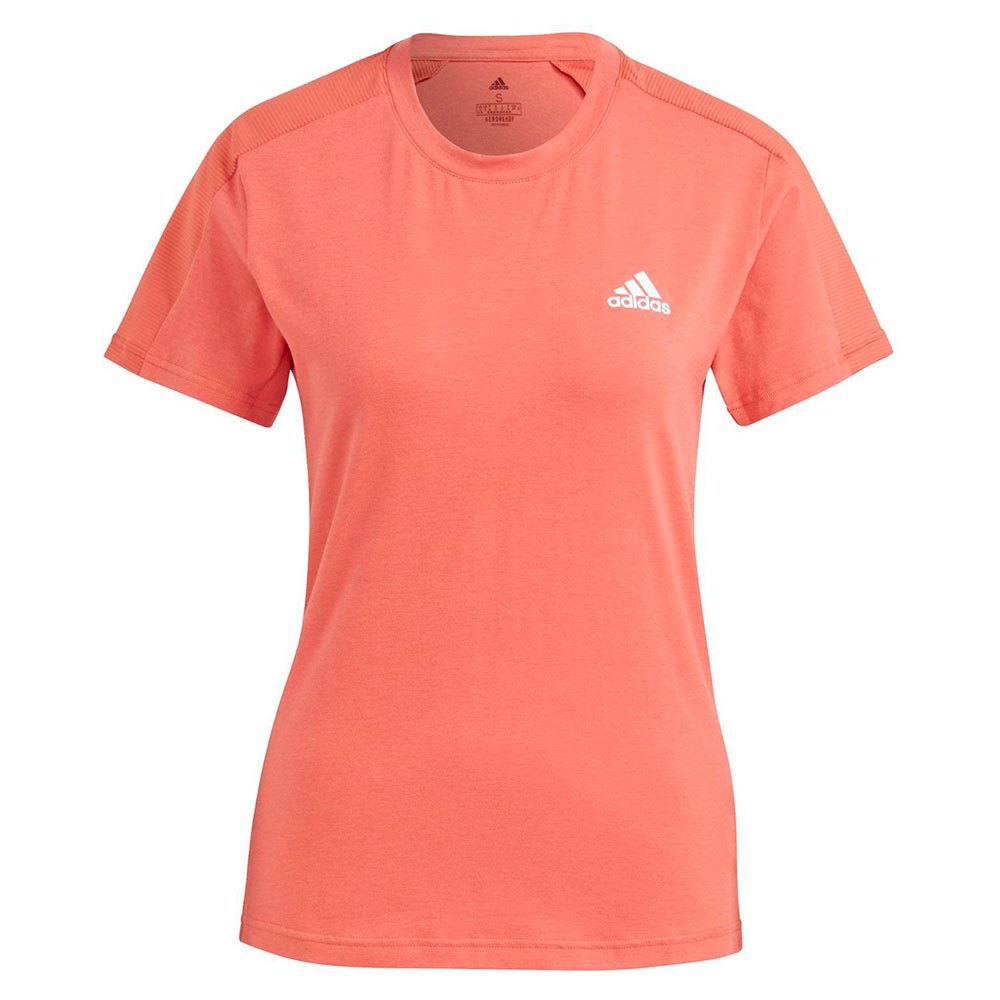 Adidas Designed To Move Aeroready Short Sleeve T-shirt Rot XS Frau von Adidas
