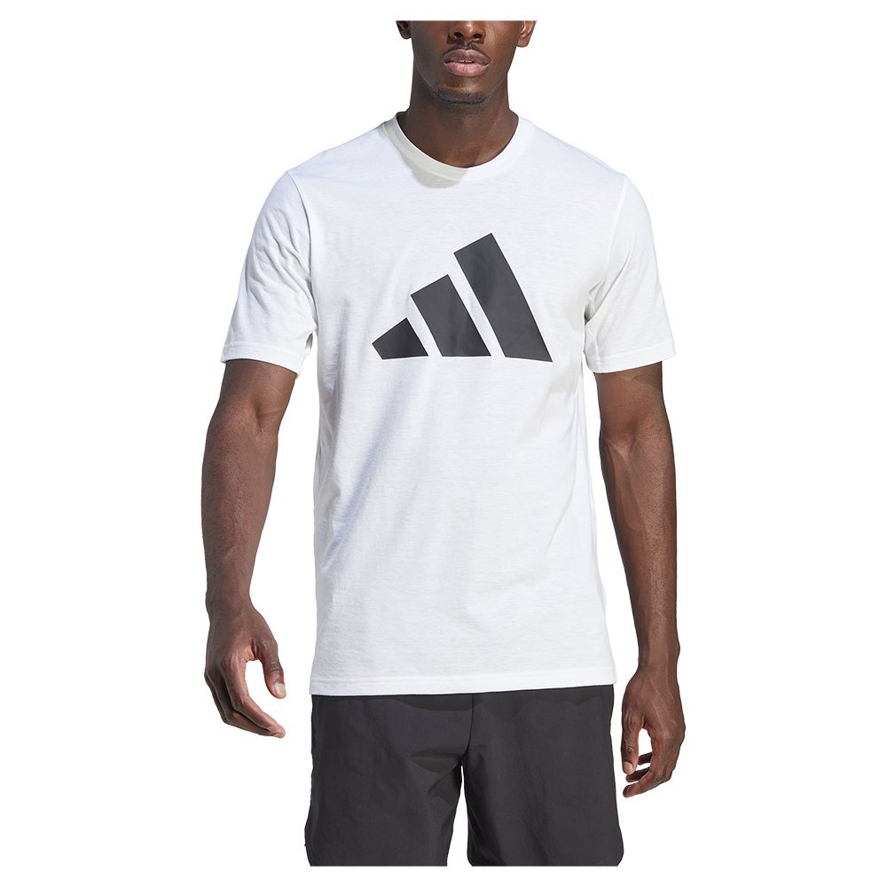 Adidas Essentials Feelready Logo Short Sleeve T-shirt Weiß M / Regular Mann von Adidas