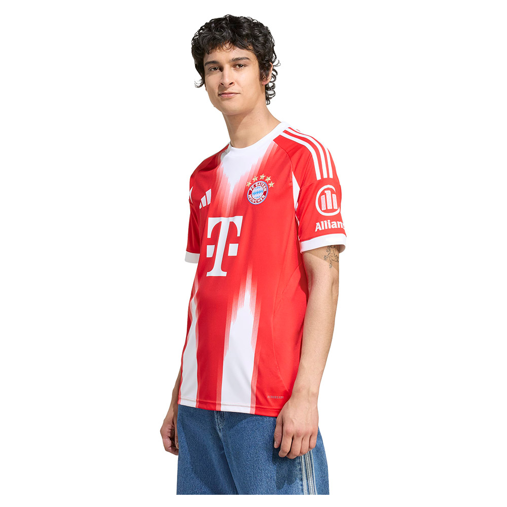 Adidas Fc Bayern 25/26 Home Short Sleeve T-shirt Rot S von Adidas