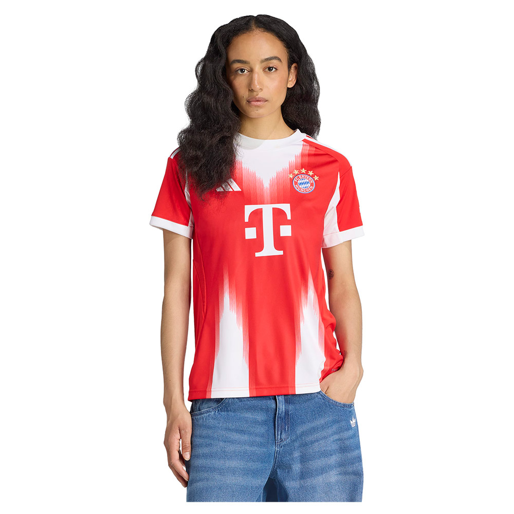 Adidas Fc Bayern 25/26 Home Woman Short Sleeve T-shirt Rot M von Adidas