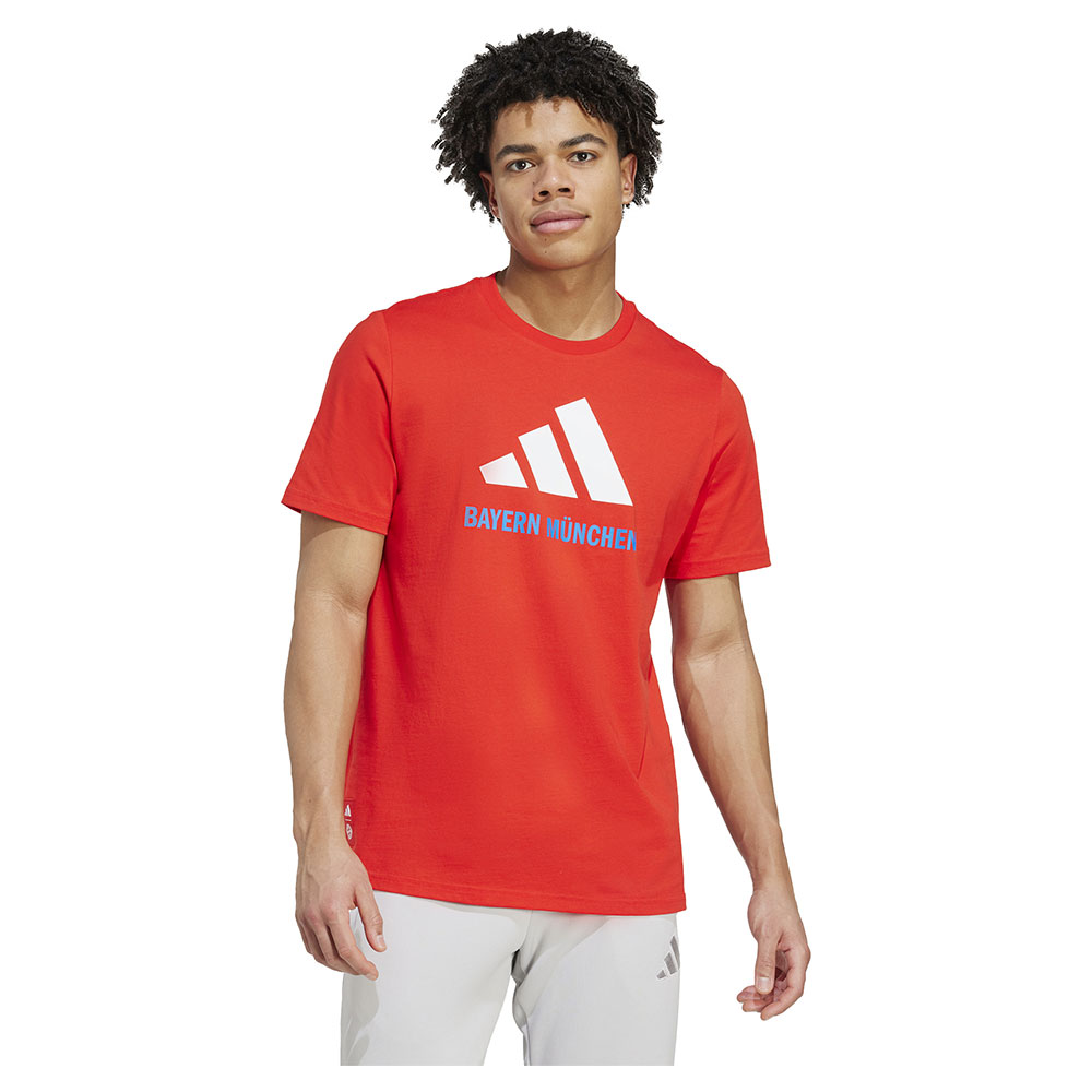 Adidas Fc Bayern Seasonal Graphic Short Sleeve T-shirt Rot,Orange S von Adidas