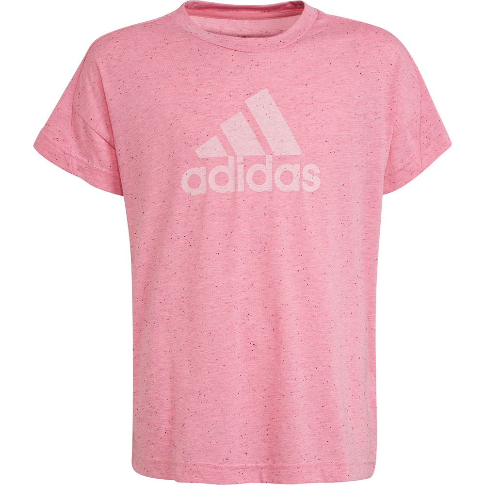 Adidas Future Icons Cotton Loose Badge Of Sport Short Sleeve T-shirt Rosa 7-8 Years Junge von Adidas