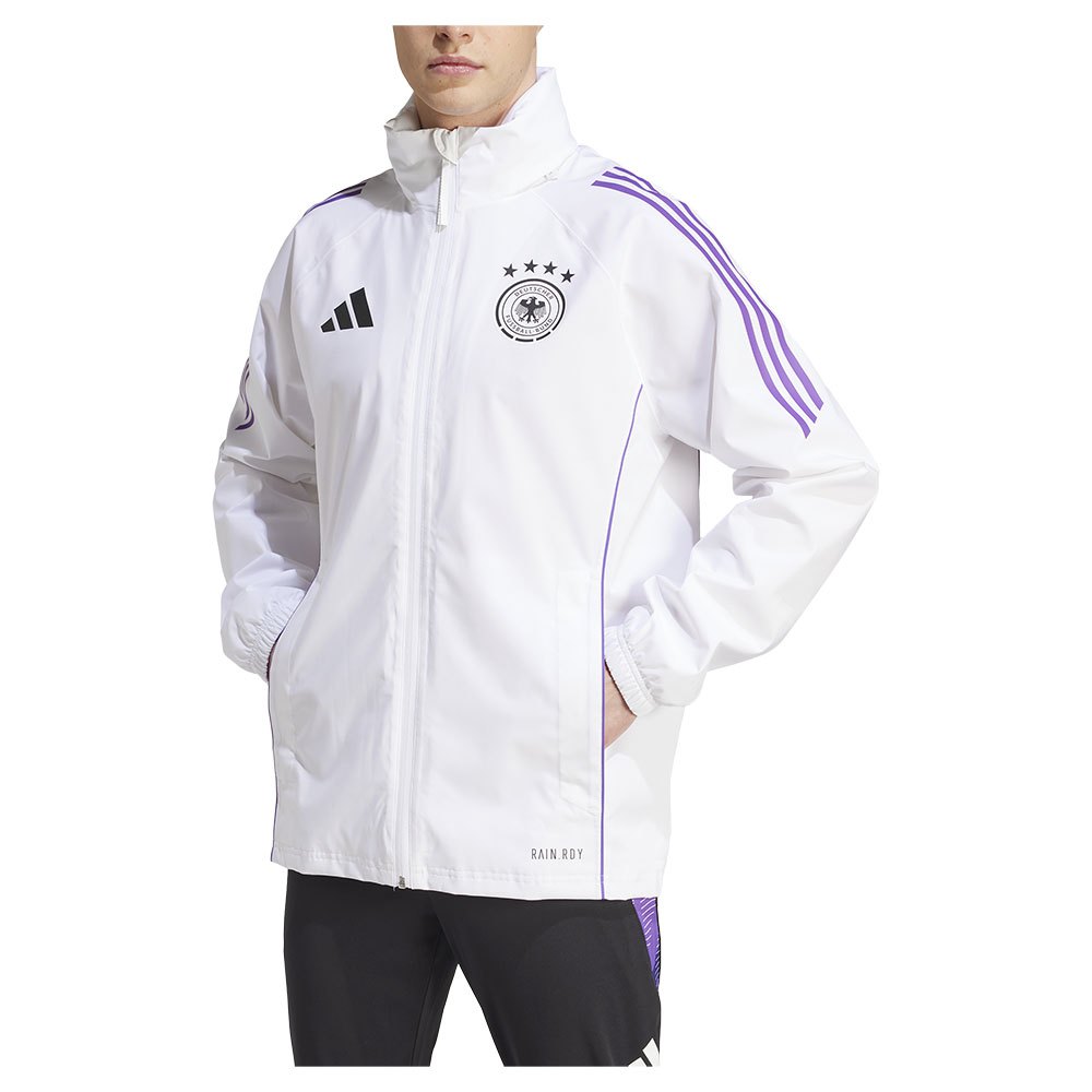 Adidas Germany 23/24 Rain Jacket Weiß XL von Adidas
