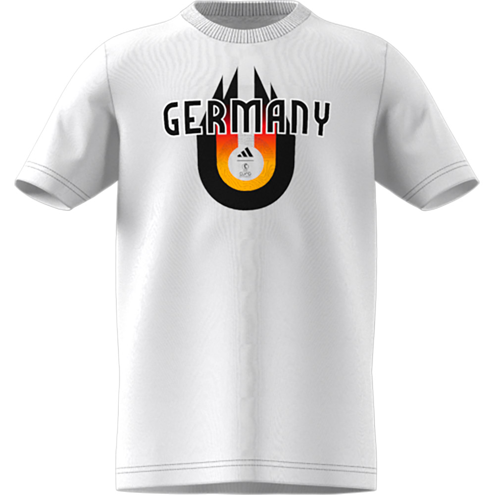 Adidas Germany Short Sleeve T-shirt Weiß 5-6 Years Junge von Adidas