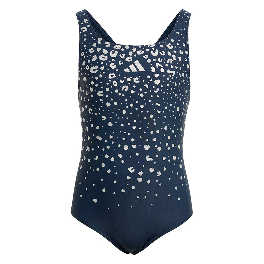 Adidas Glitter V-back Swimsuit Blau 5-6 Years Mädchen von Adidas