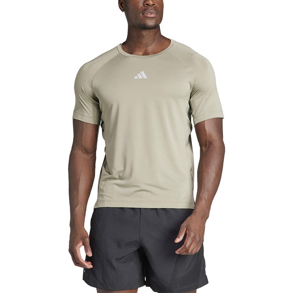 Adidas Gym+ Short Sleeve T-shirt Silber 2XL Mann von Adidas