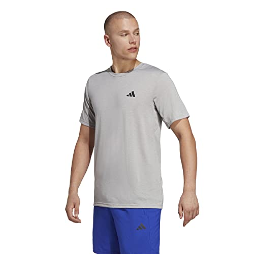 Adidas IC7424 TR-ES COMF Tee T-Shirt Herren medium Grey Heather/White/Black Größe L von adidas